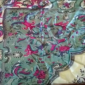 Vintage Oscar de la Renta Silk Scarf Made in Japan